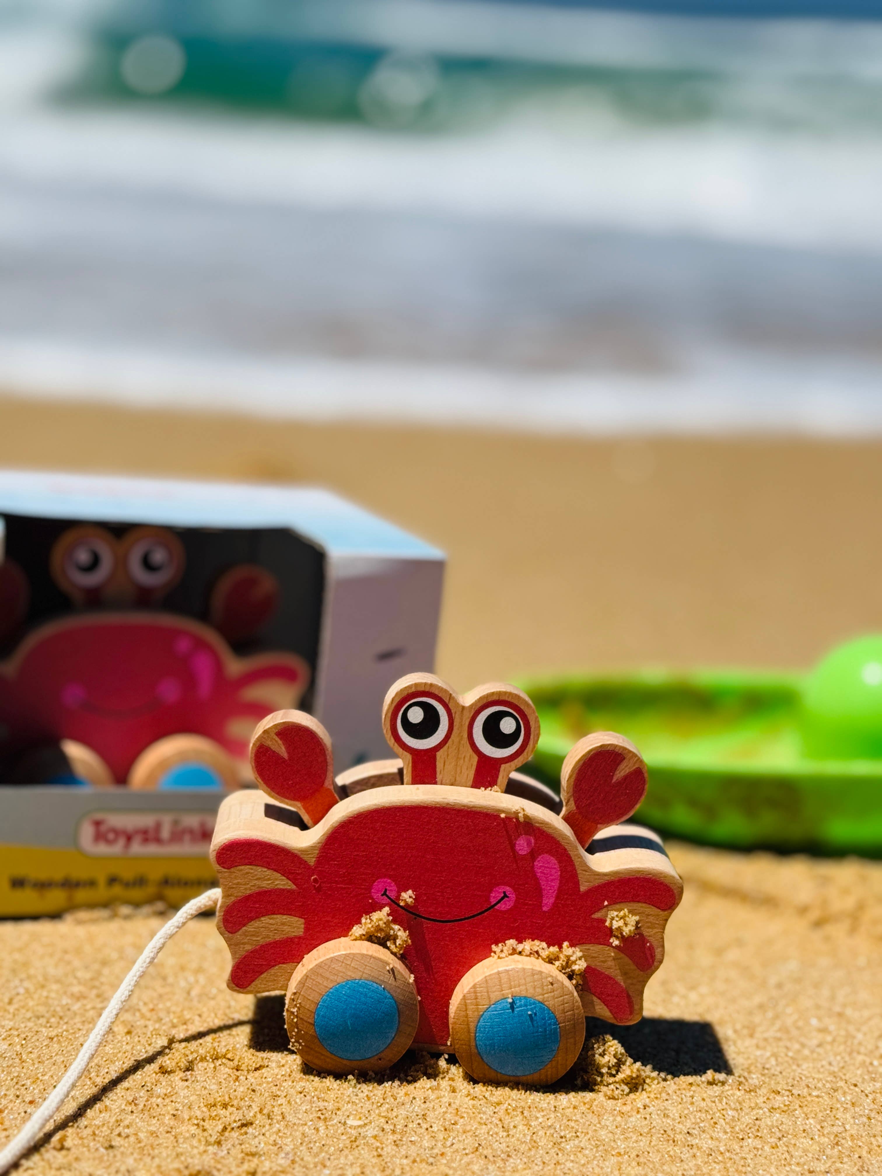 Toyslink Wooden Pullalong Crab