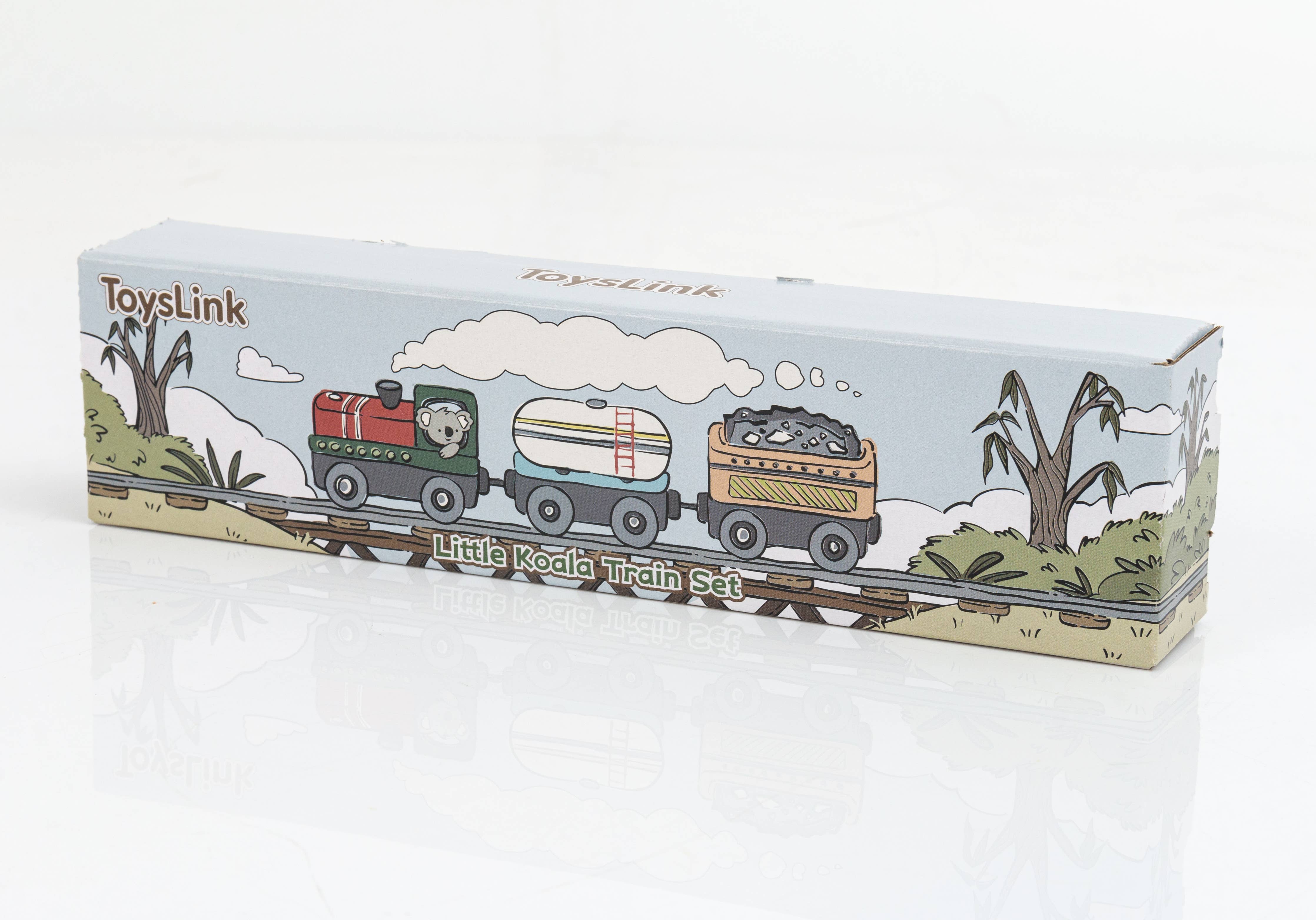 Toyslink Wooden Magnetic Train Set