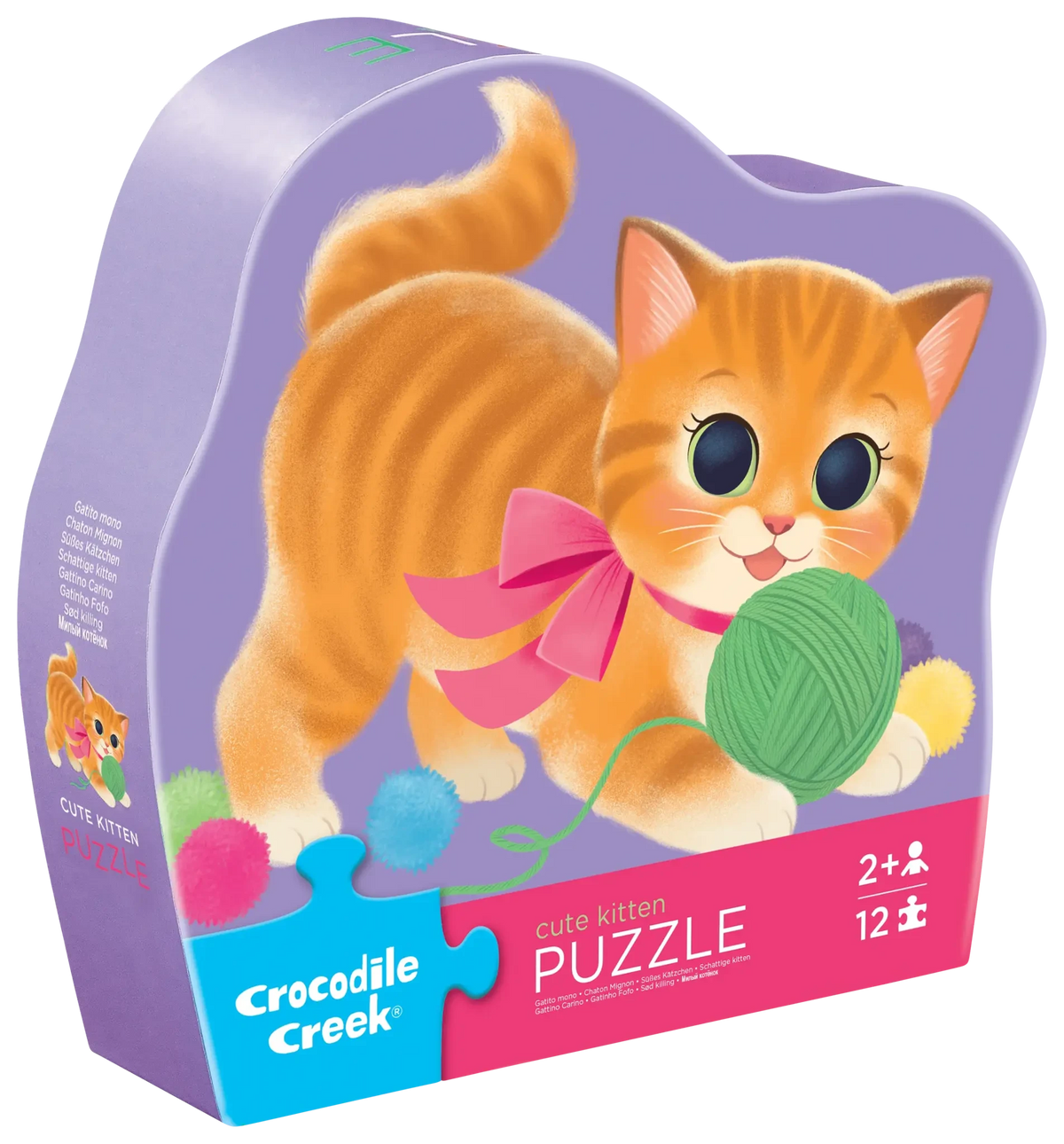 Crocodile Creek Mini Puzzle 12 pc - Cute Kitten
