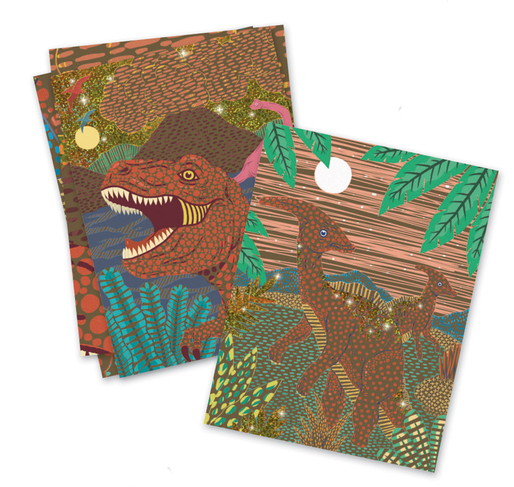 Djeco When Dinosaurs Reigned Scratch Cards
