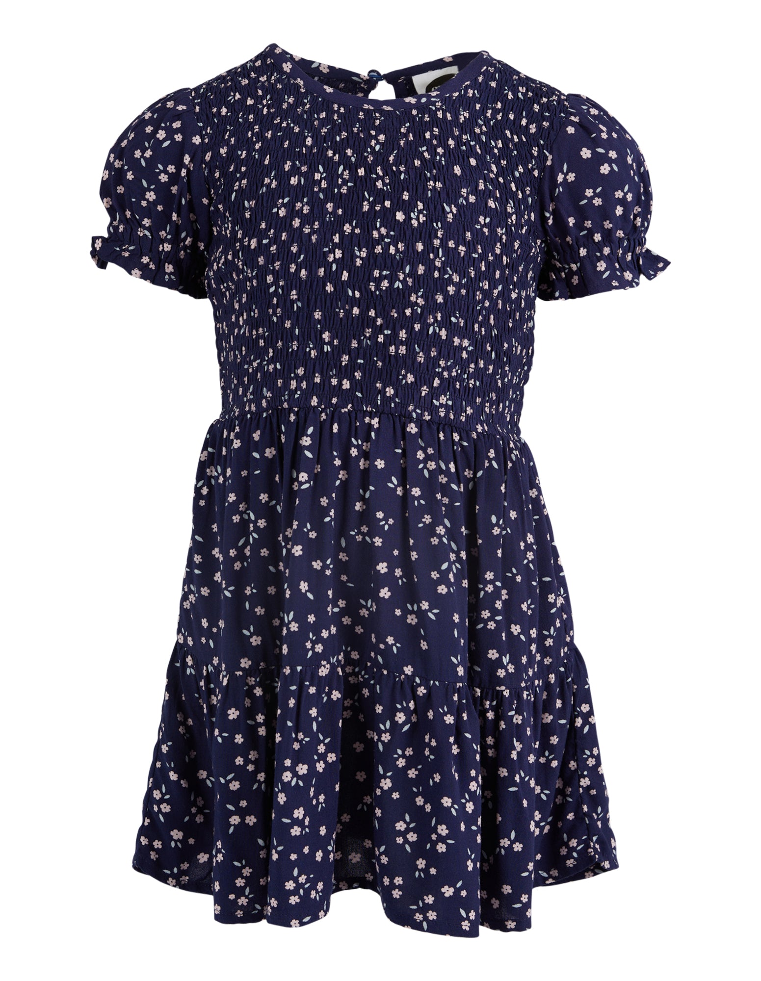 Eve Girl Lou dress in Blue with White Floral