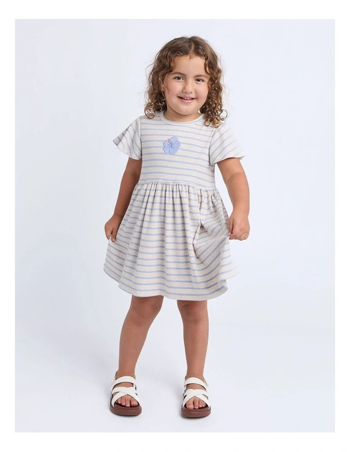Eve Girl Lulu Rib Dress in Oat