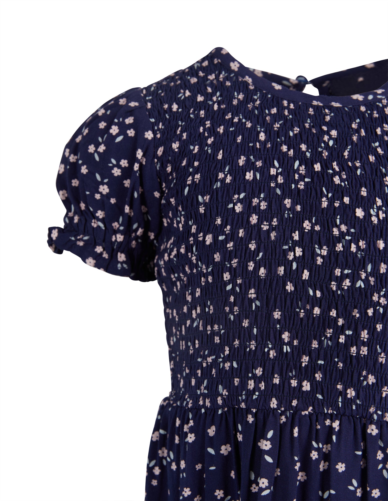 Eve Girl Lou dress in Blue with White Floral