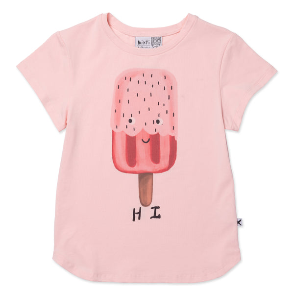 Minti Hi bye popsicle Tee muted pink in pink