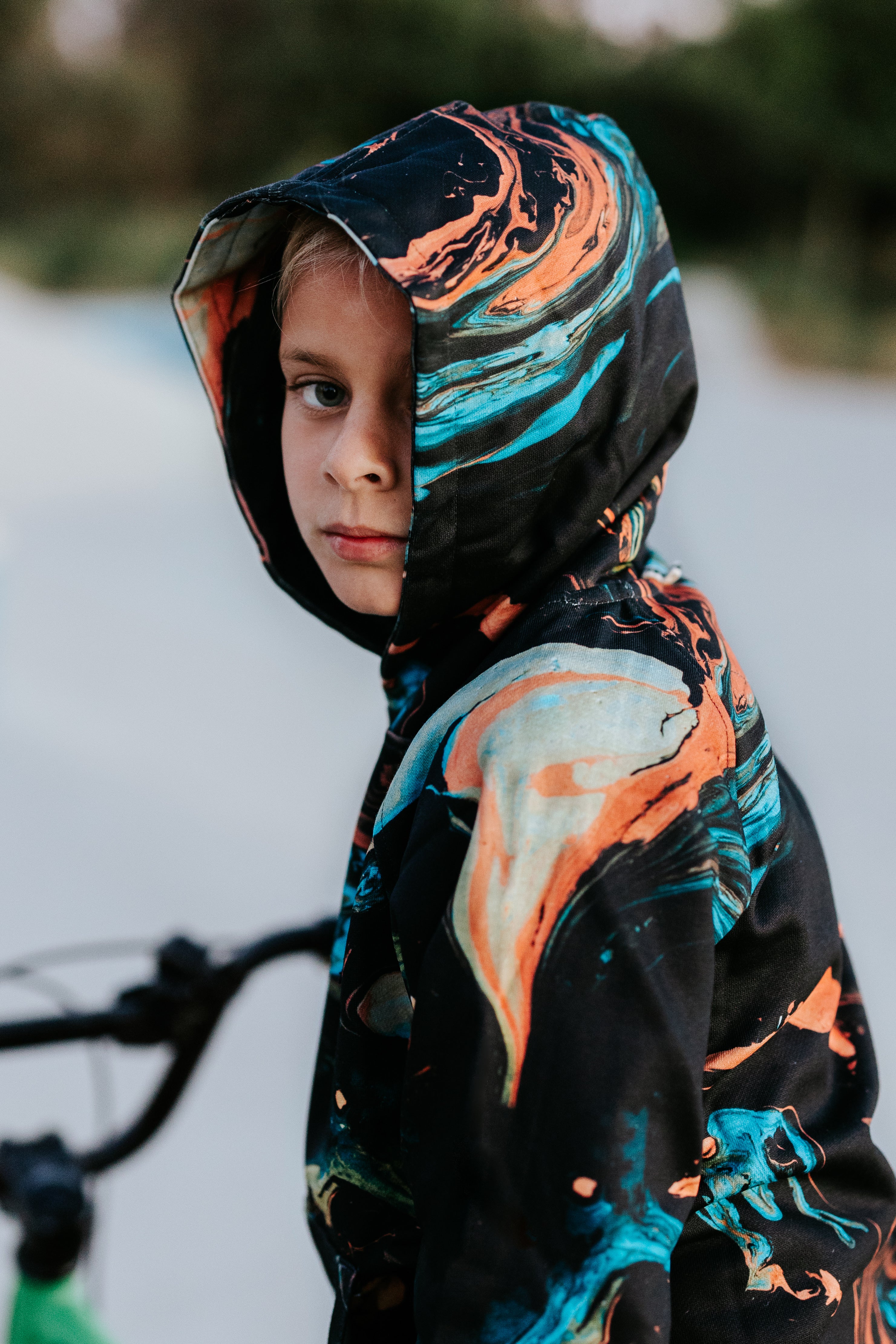 Munster Runner Hoody Paint Swirl in Multi