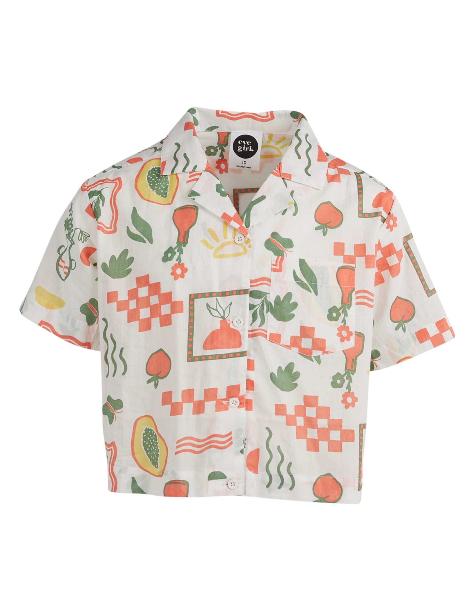 Eve girl Isla shirt in Isla print