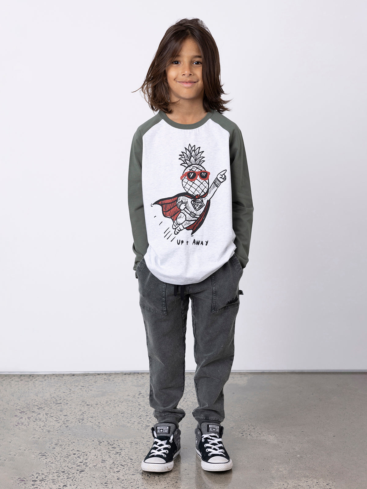 Minti blasted stow Trackies in olive green