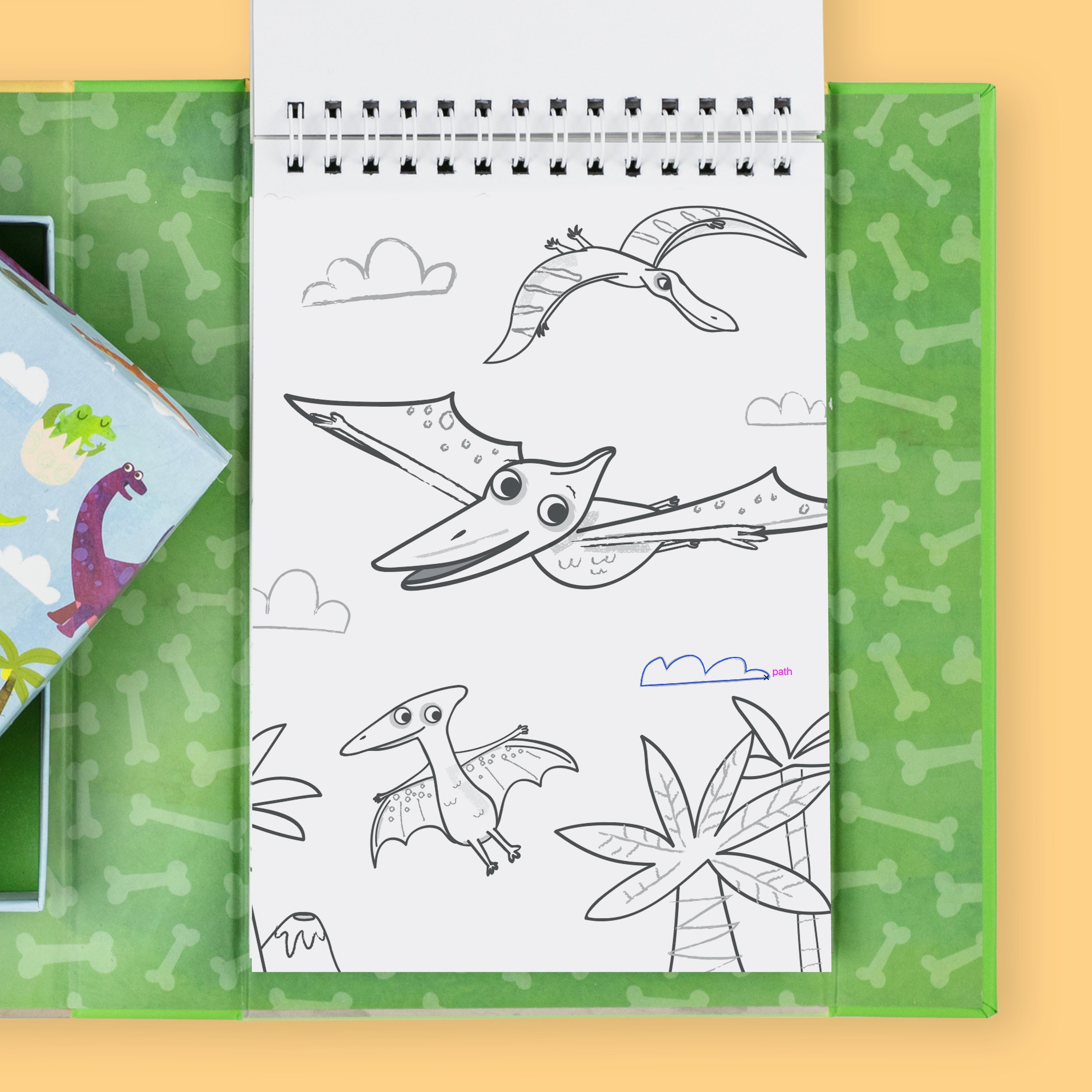 Tiger Tribe Colouring set Dinosaurs