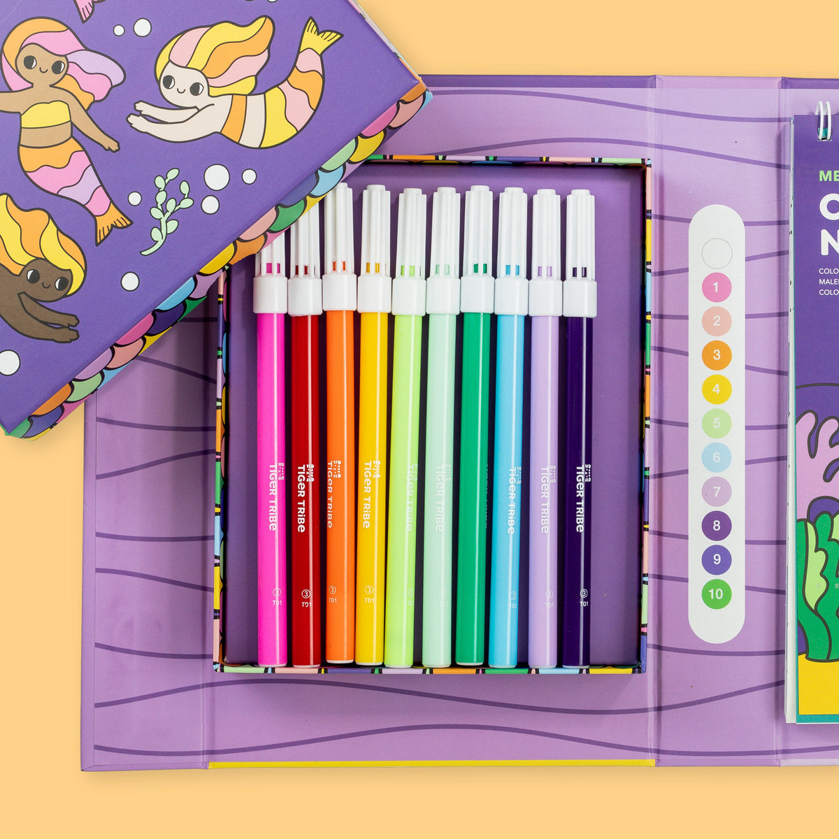 Tiger Tribe Colour by Numbers - Mermaids and Friends