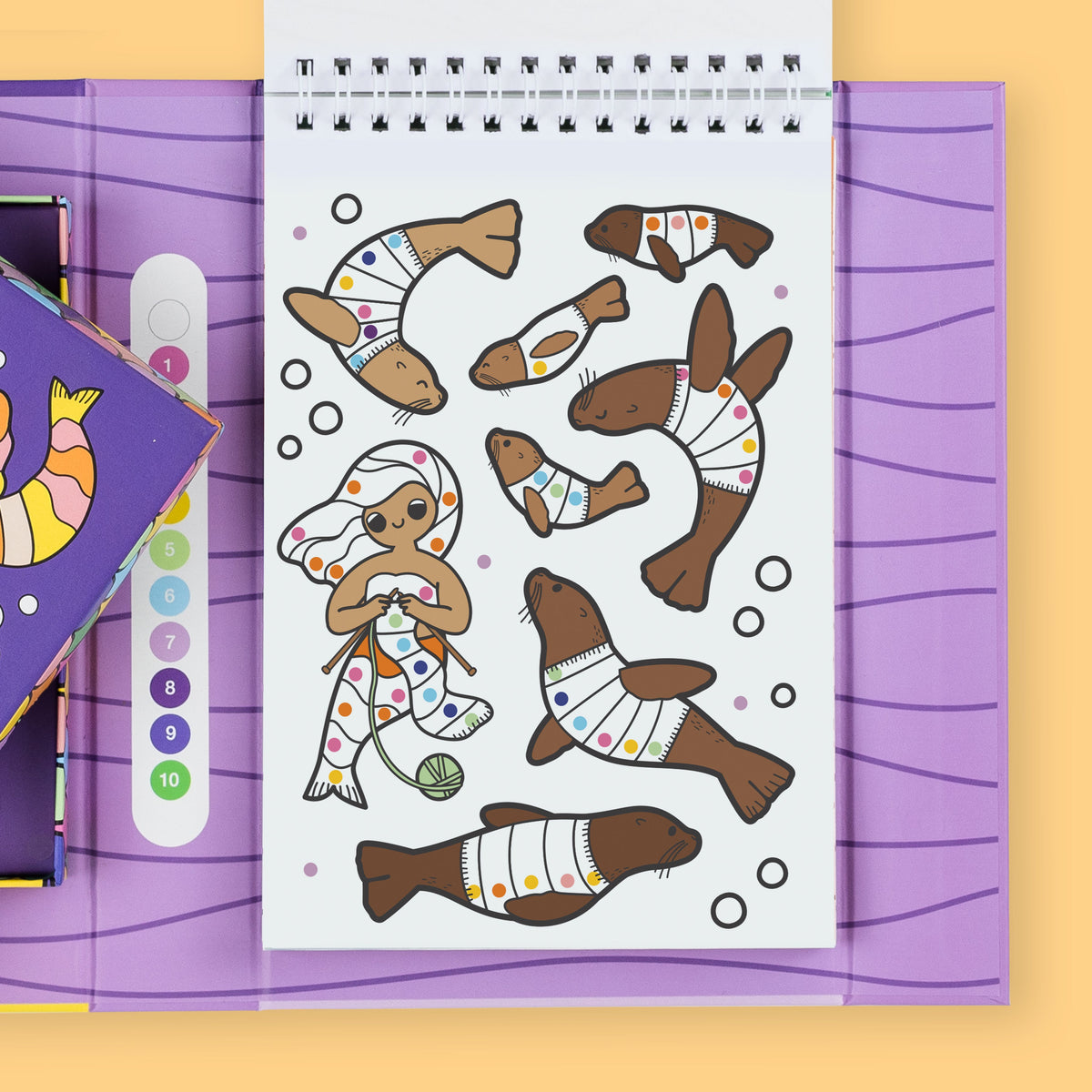 Tiger Tribe Colour by Numbers - Mermaids and Friends