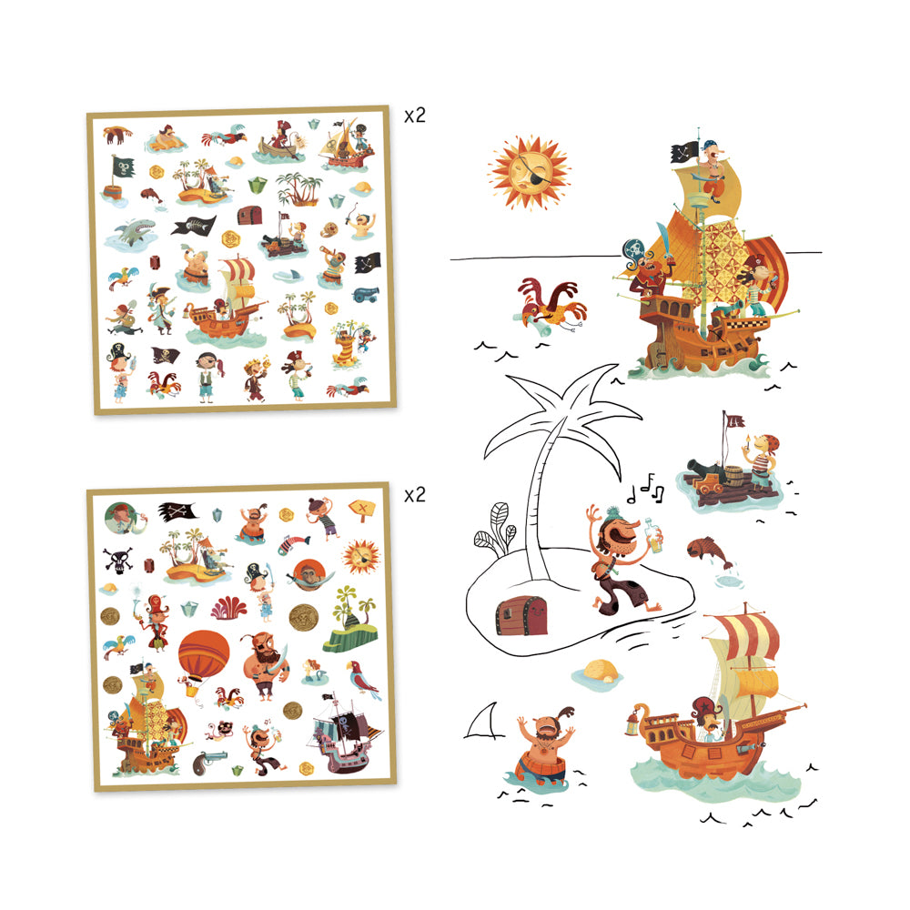 Djeco Pirate Stickers