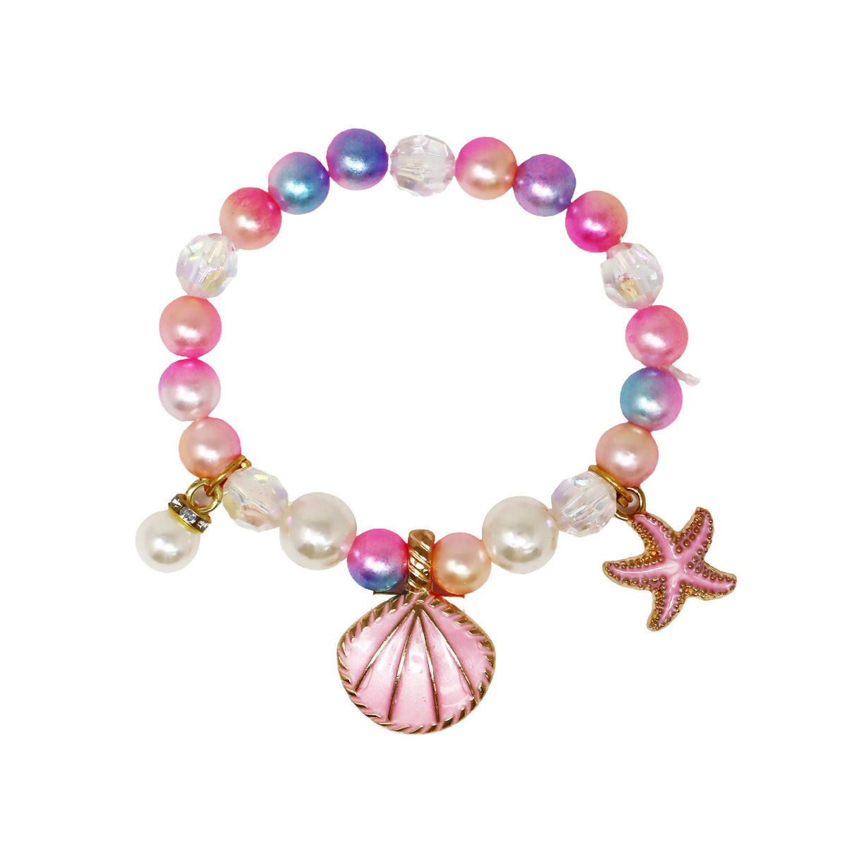 Pink Poppy mermaid fantasy bracelet