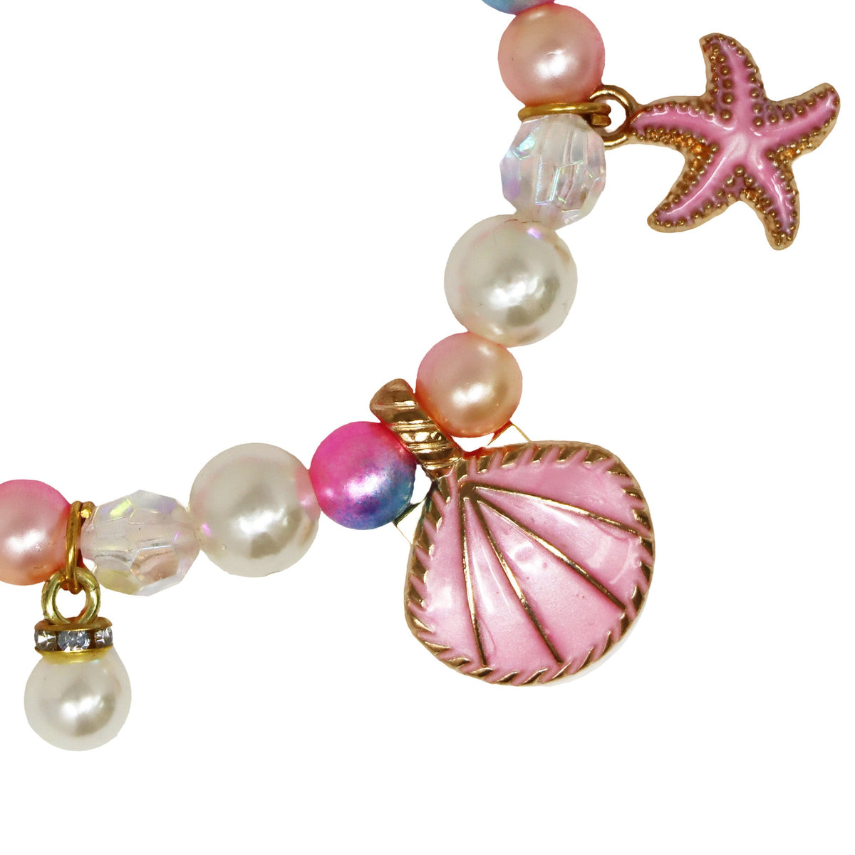 Pink Poppy mermaid fantasy bracelet