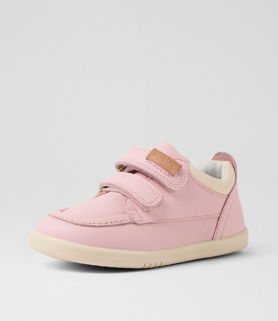 Bobux Iw Oakley Toddler Ballet Pink Leather Sneakers