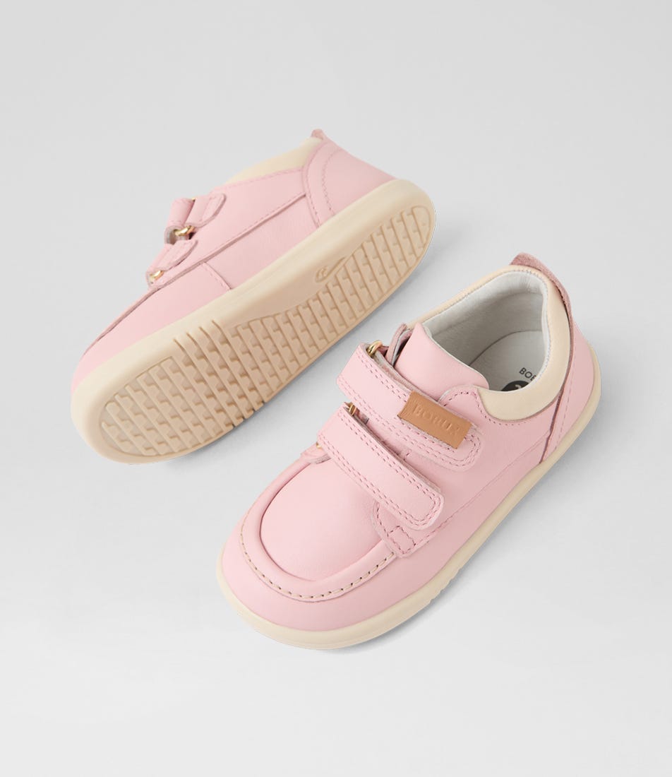Bobux Iw Oakley Toddler Ballet Pink Leather Sneakers