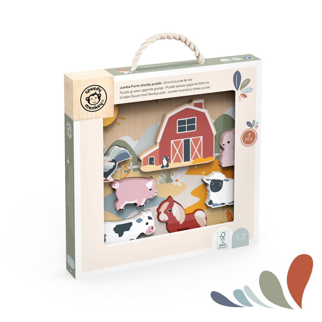 Speedy Monkey Farm Chunky Puzzle