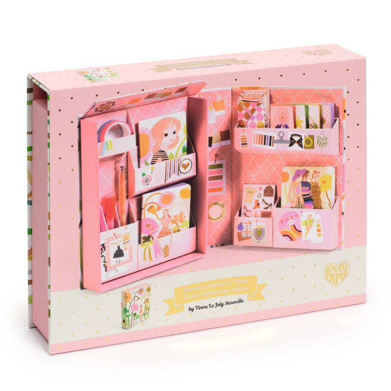 Djeco Tinou Stationery Cabinet Fashion Themed
