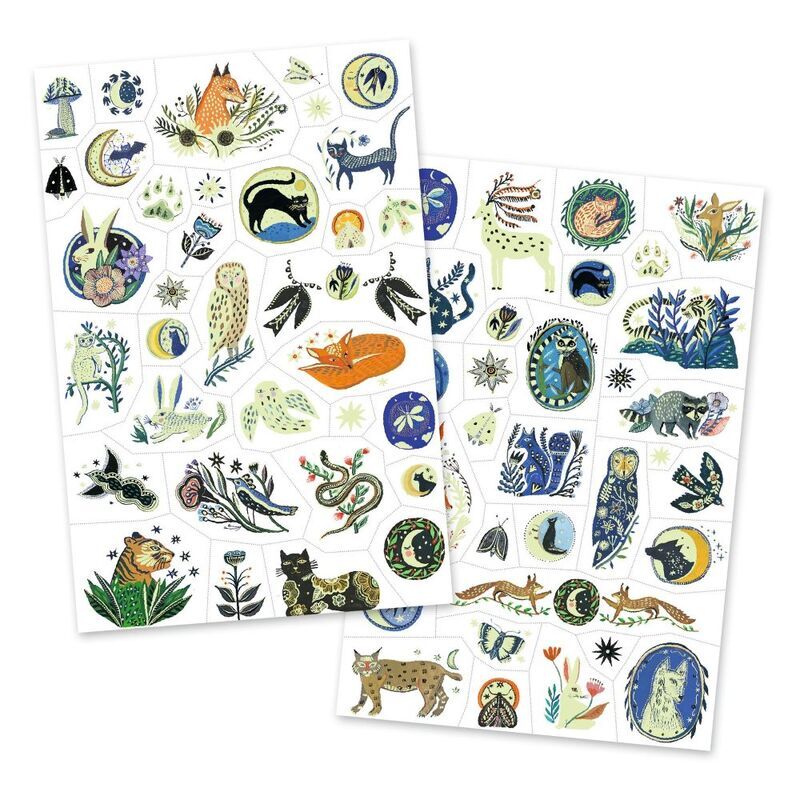 Djeco 50+ Nighttime Glow in the Dark Tattoos
