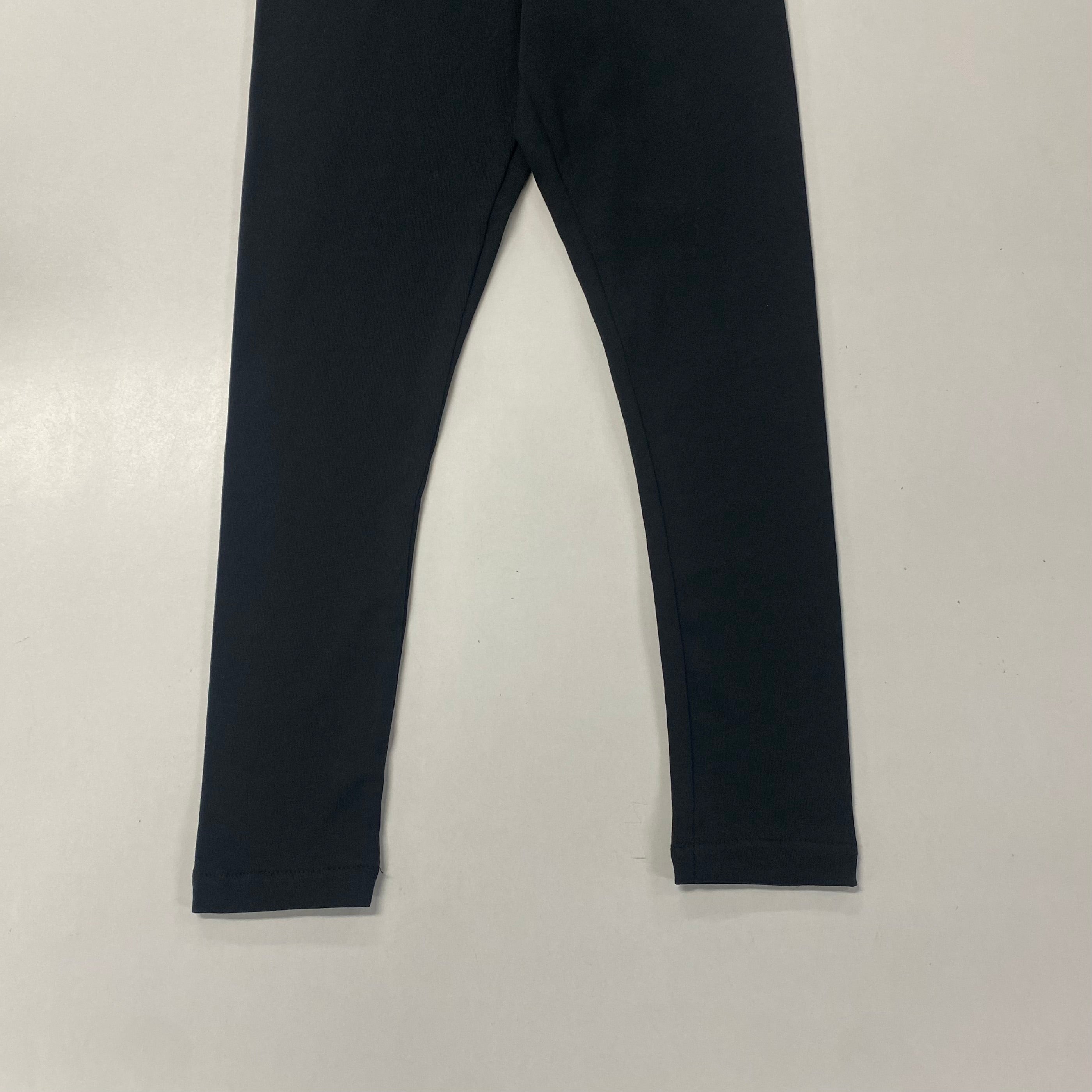 School Leggings straight leg in Lycra Black