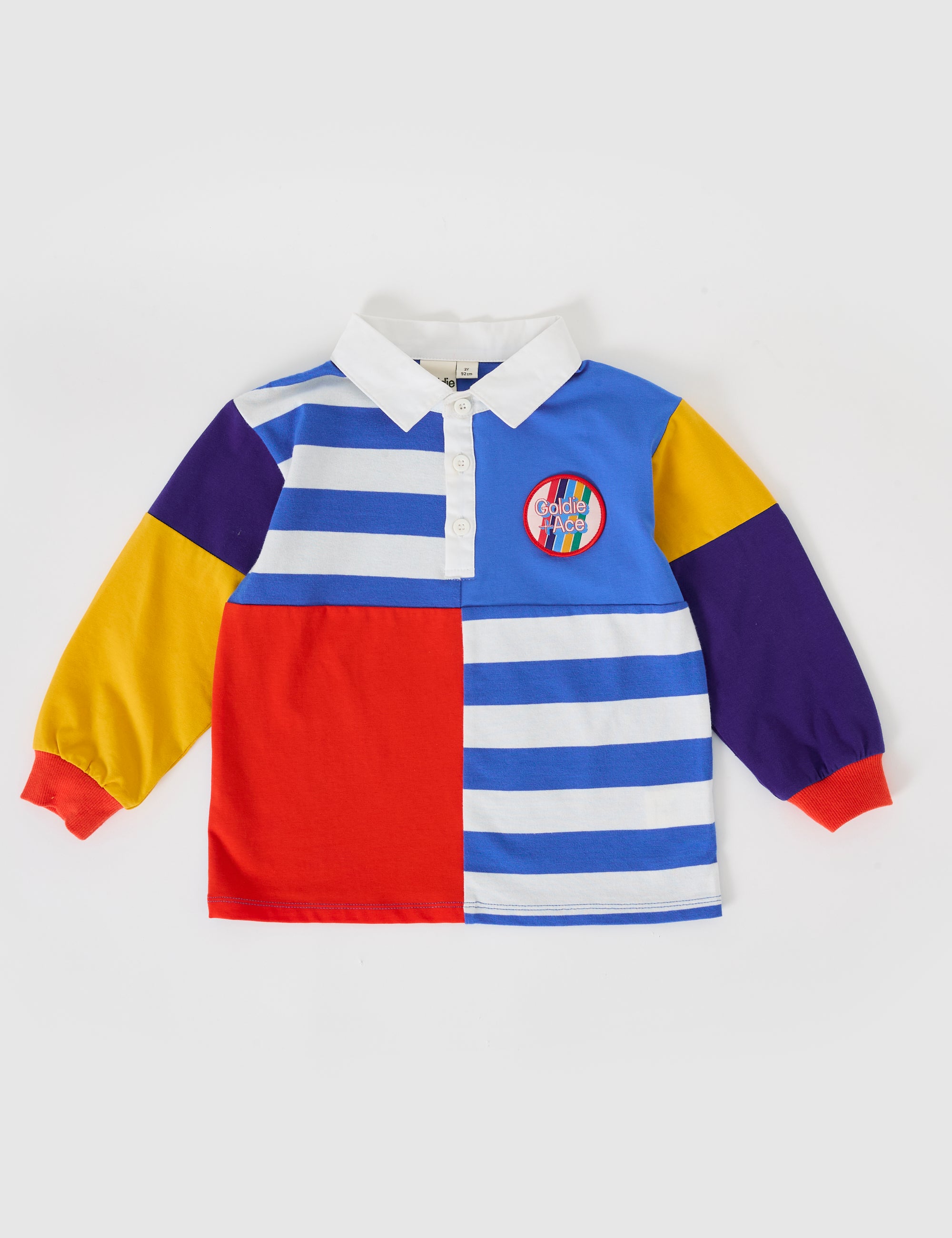 Goldie & Ace Myles Colour Block Rugby Polo
