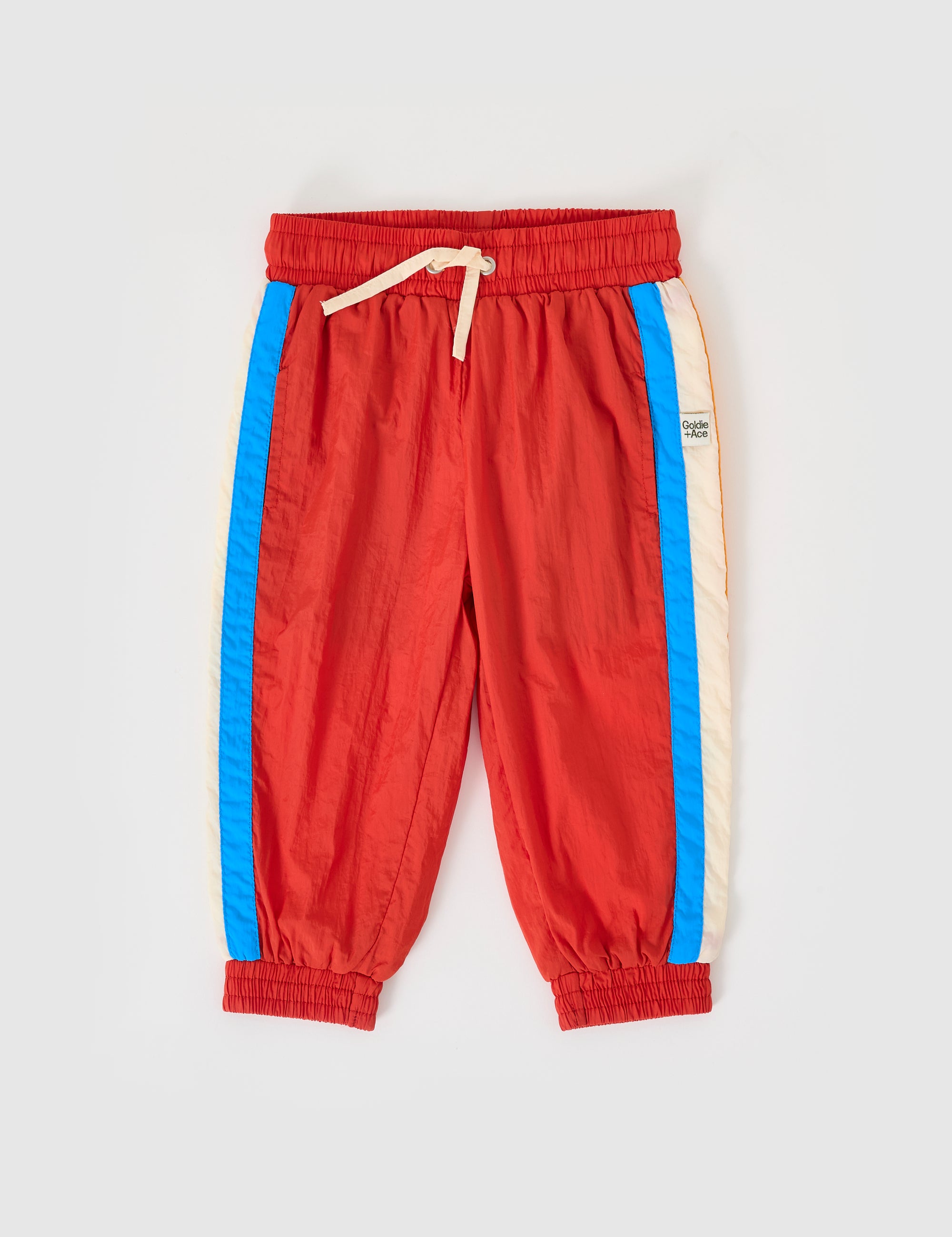 Goldie & Ace Retro Lightweight Sporty Pants in Red