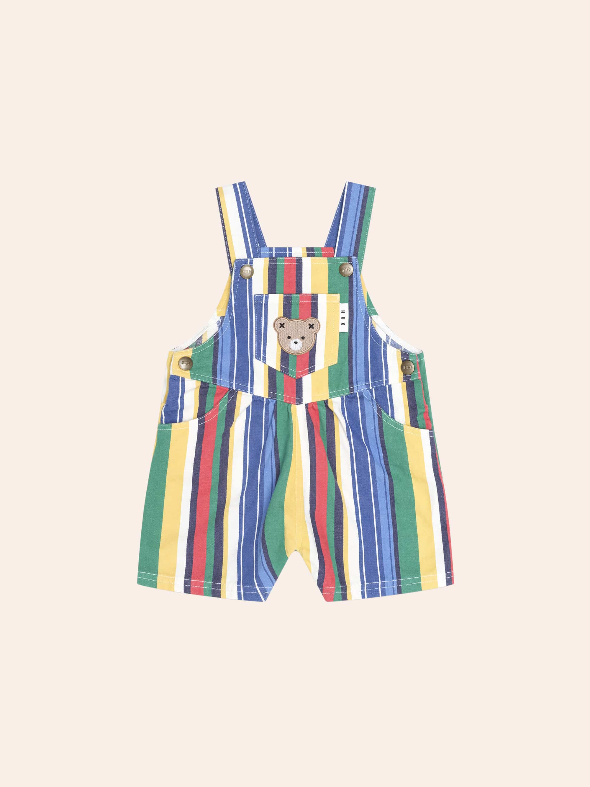 Huxbaby Variegated Stripe Shortall - Multi