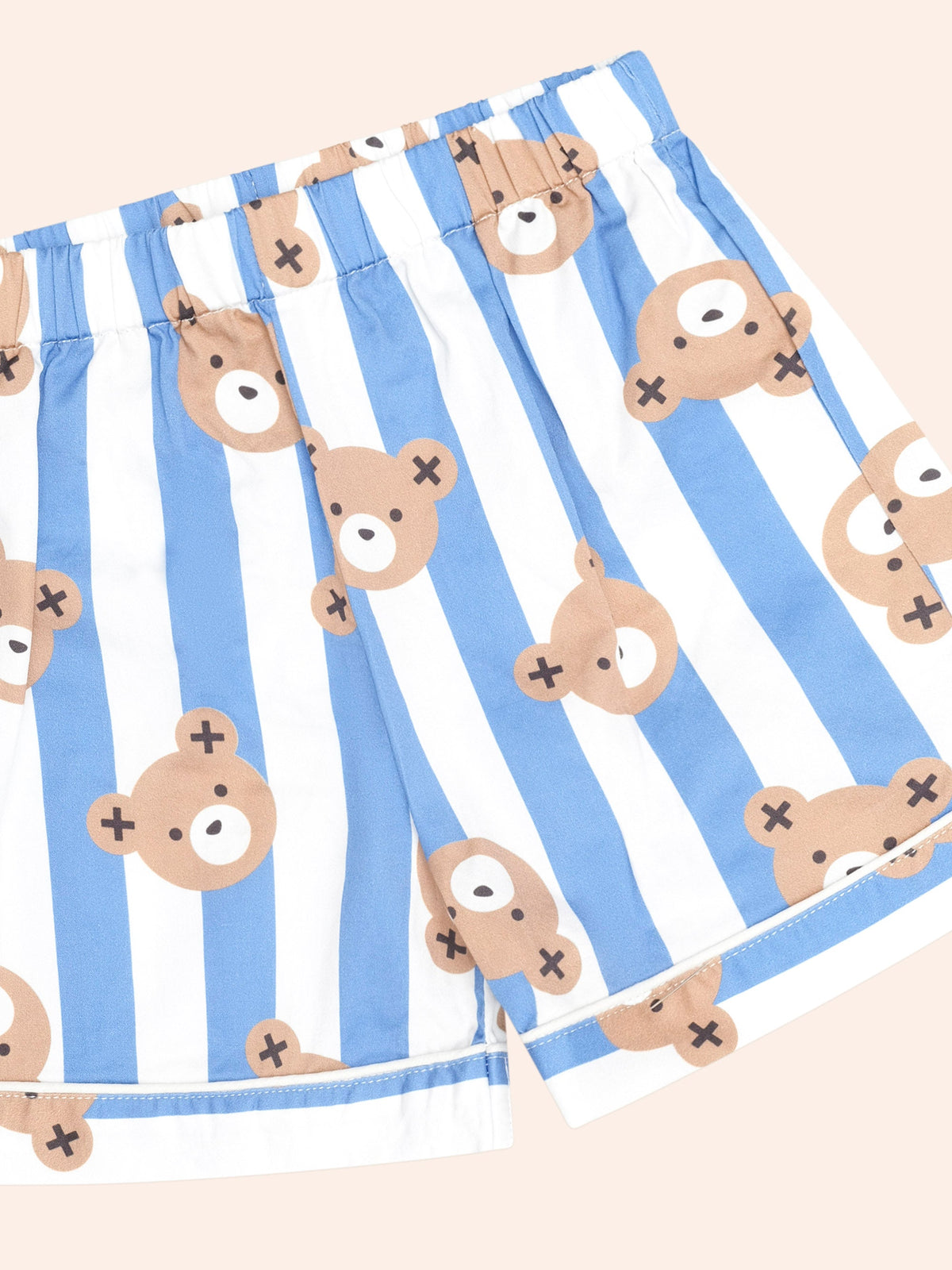 Huxbaby Nautical Huxbear Stripe PJs - Nautical/Almond Milk