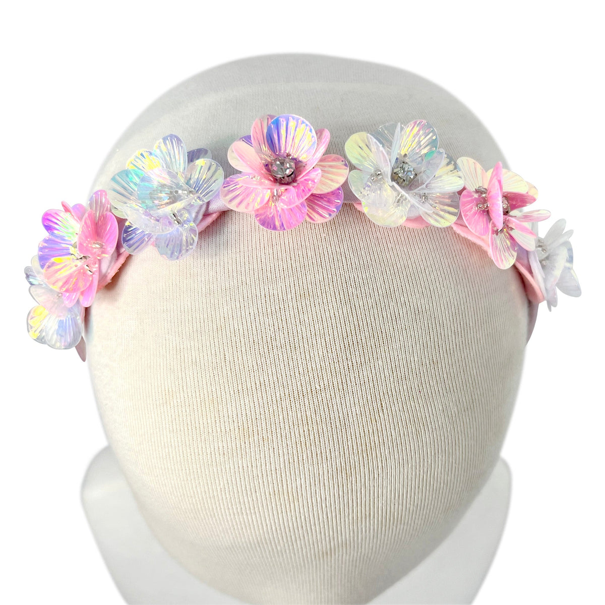 Pink Poppy Mermaid Flower Headband