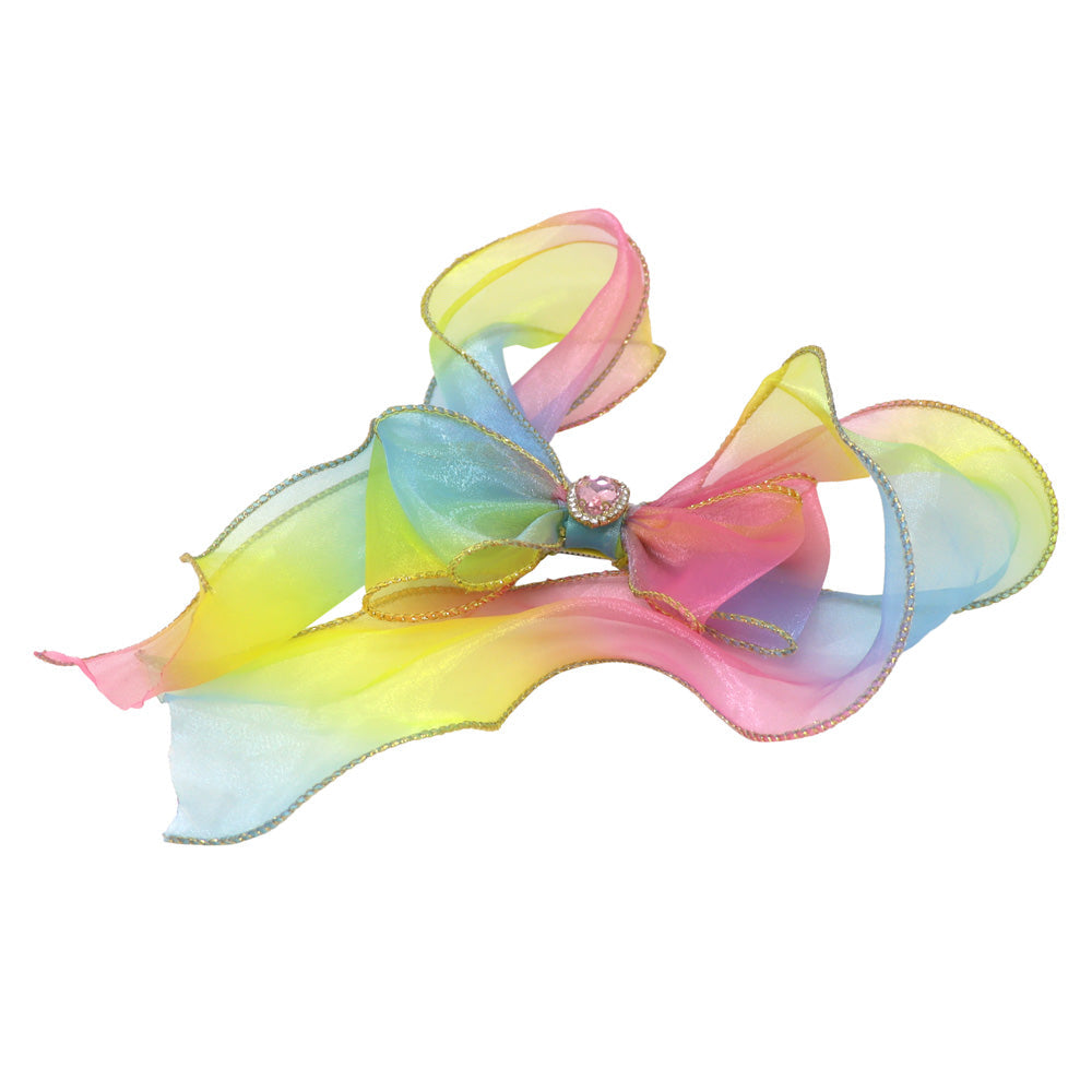 Pink Poppy Rainbow Butterfly Bow Hair Clip