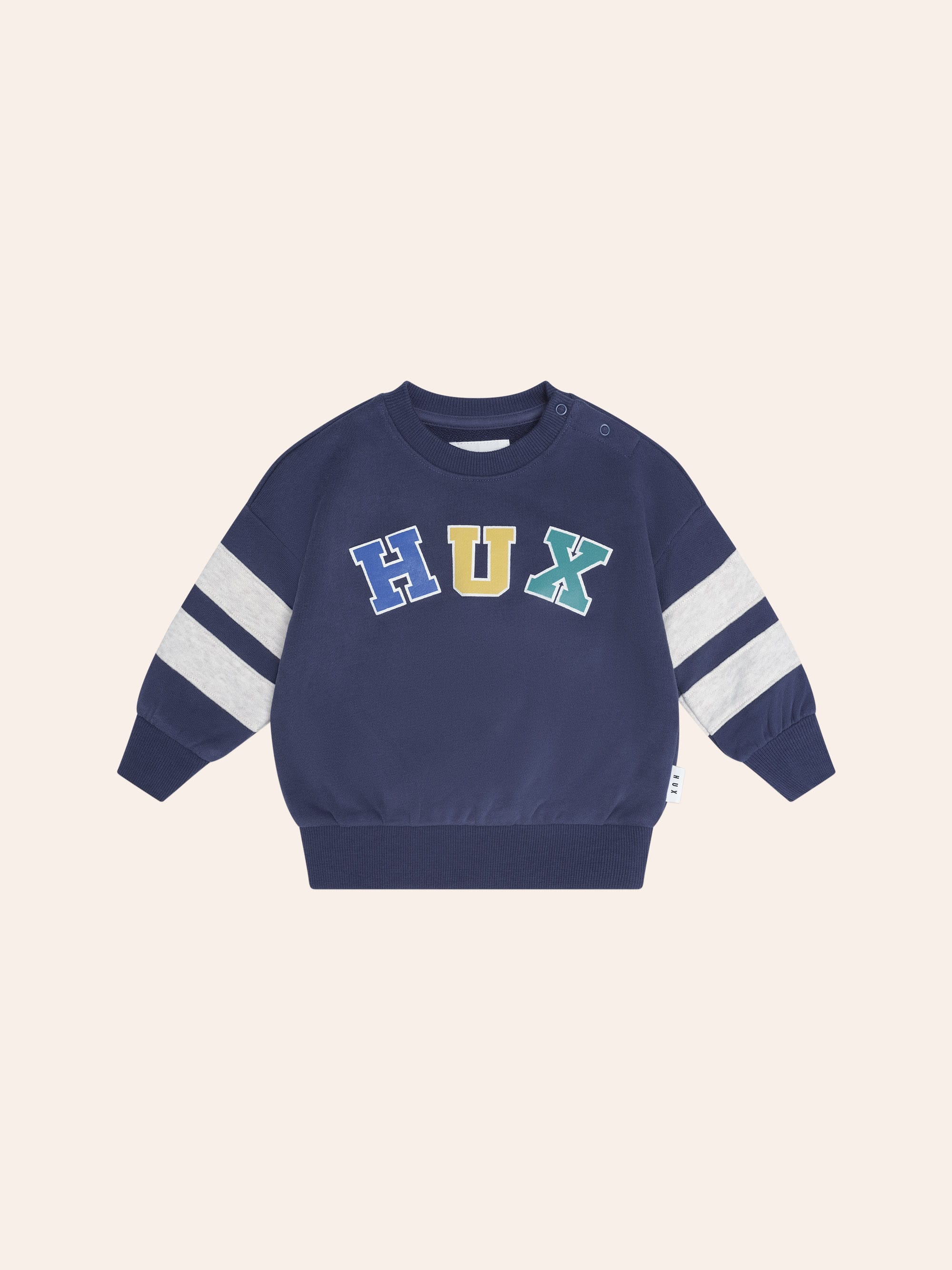 Huxbaby Hux Flocked Spliced Sweatshirt - Navy