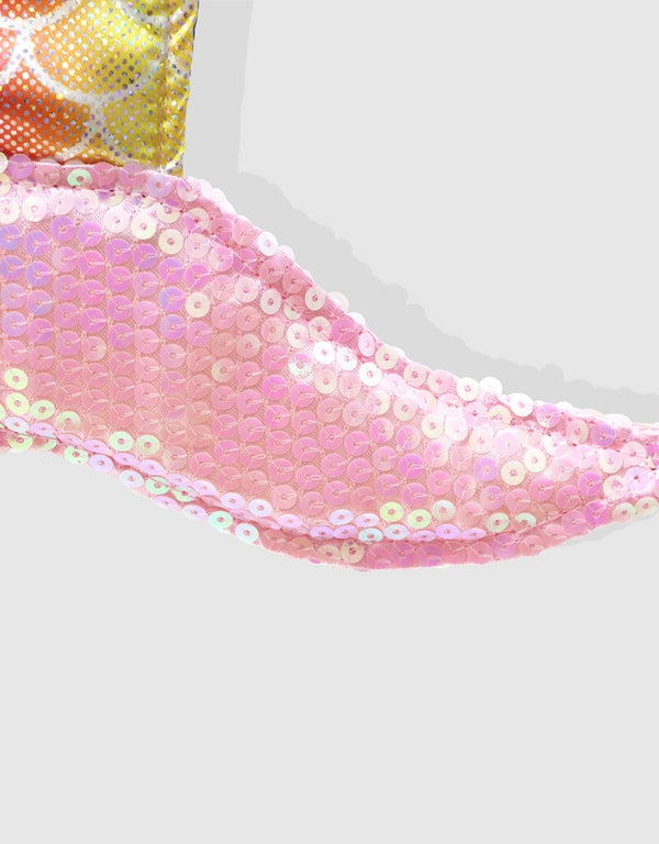 Pink Poppy Rainbow Fantasy Mermaid Tail