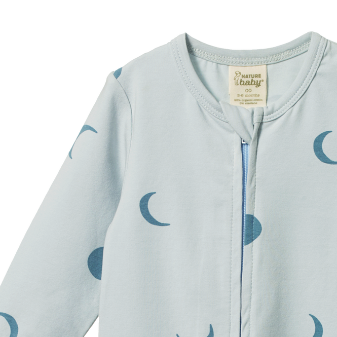 Nature Baby Dreamlands Suit Lunar Blue Print in Multi