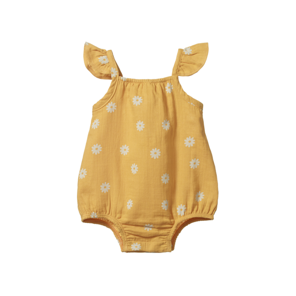 Nature Baby Petal Suit Chamomile Sunshine Print in Multi