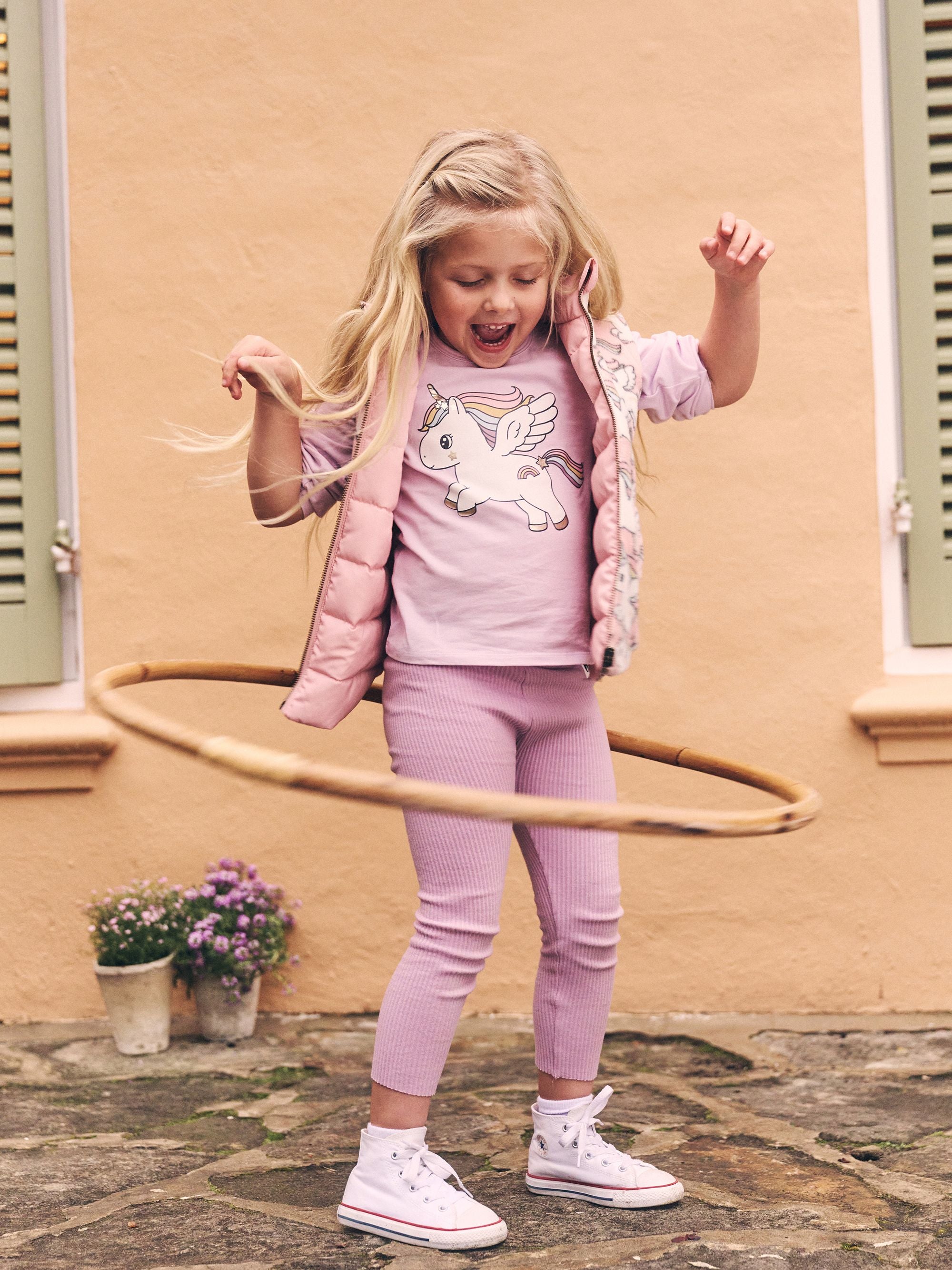 Huxbaby Magical Unicorn Puff Top Bright Orchid in Purple