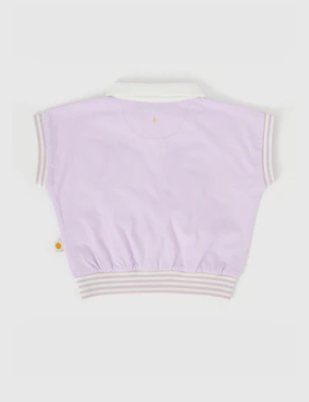 Goldie & Ace Beach Club Collared Relaxed Tee Lilac in Purple