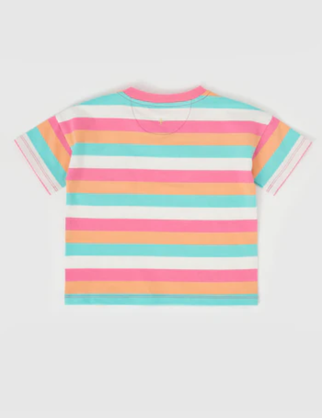 Goldie & Ace Beach Club Summer Stripe T-Shirt in Multicolour