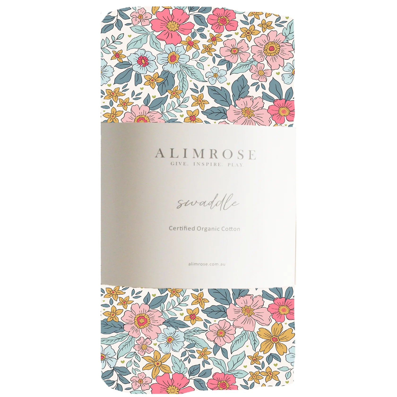 Alimrose muslin swaddle French Garden in floral