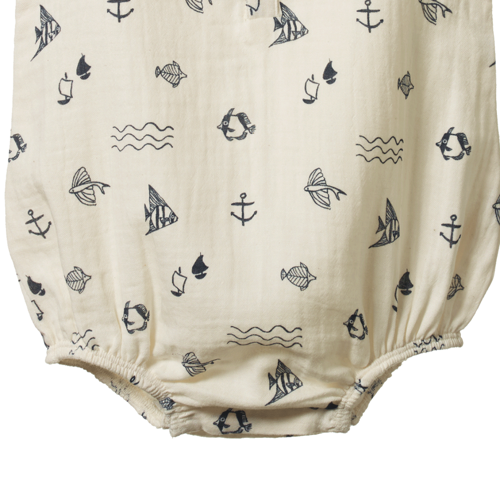 Nature Baby Stretch Jersey L/S Bodysuit - Bramblewood Print
