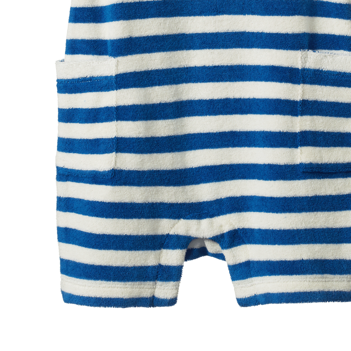 Nature Baby Mariner Stripe Ocean Suit in Blue