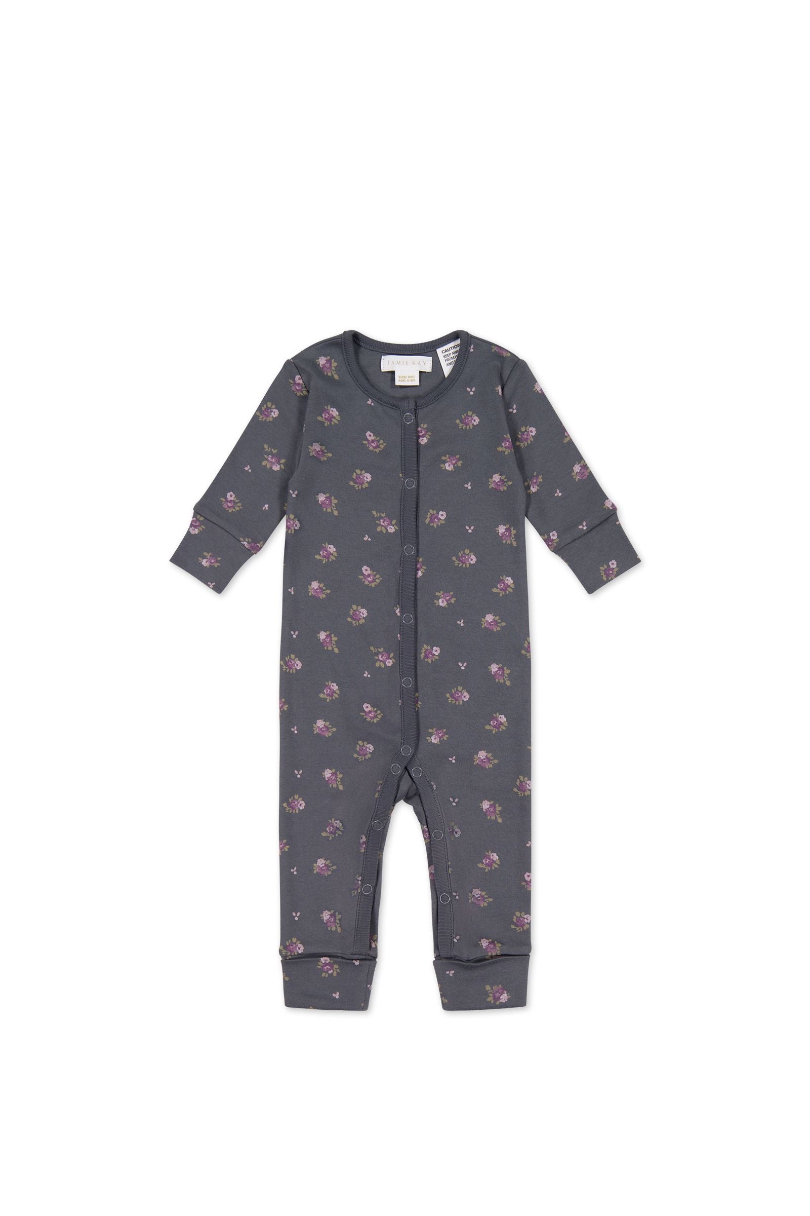 Jamie Kay Organic Cotton Maple Onepiece - Simone Lava in Grey