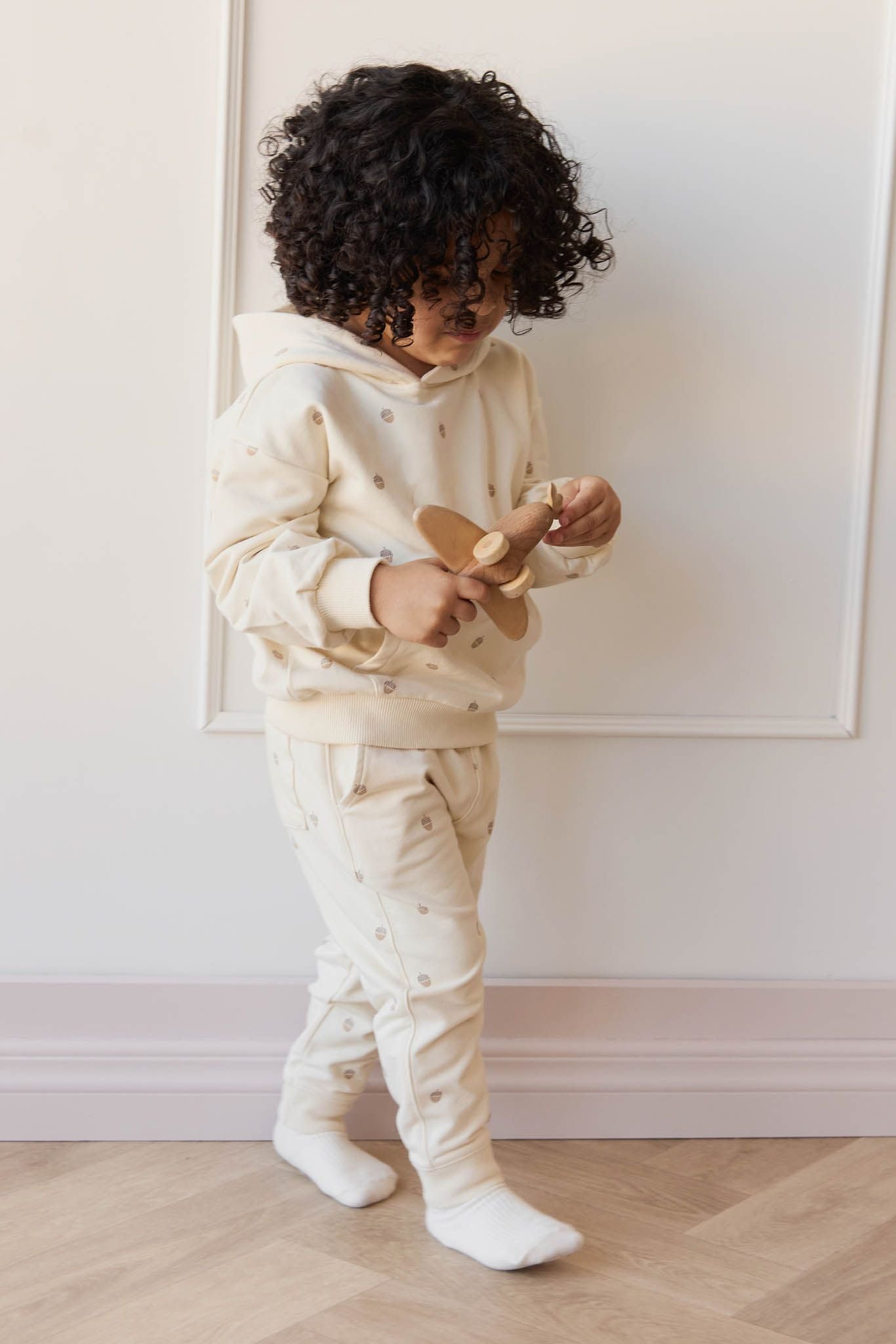 Jamie Kay Jalen track pant - acorns white cap gray