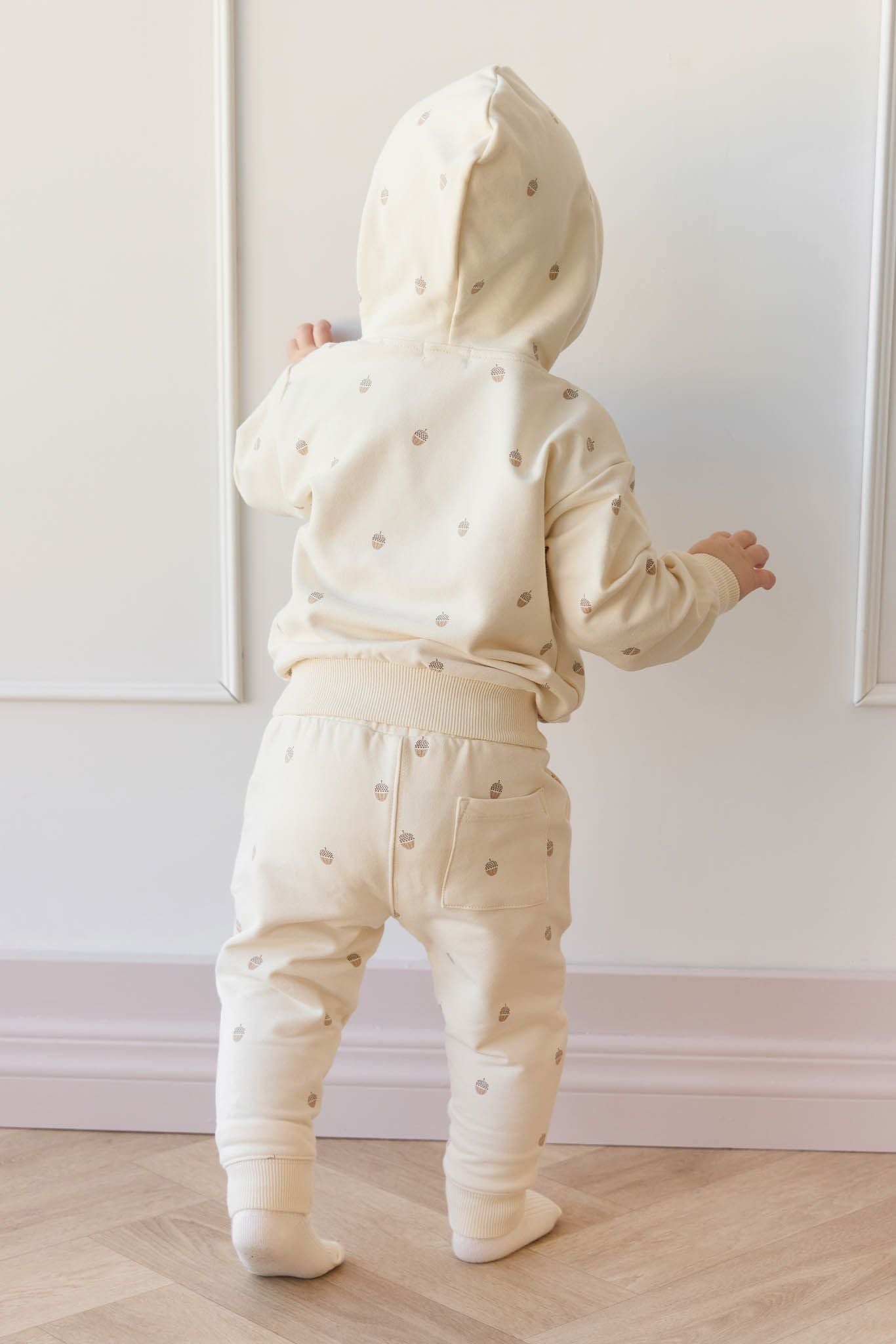 Jamie Kay Erol hoodie - acorns white cap grey