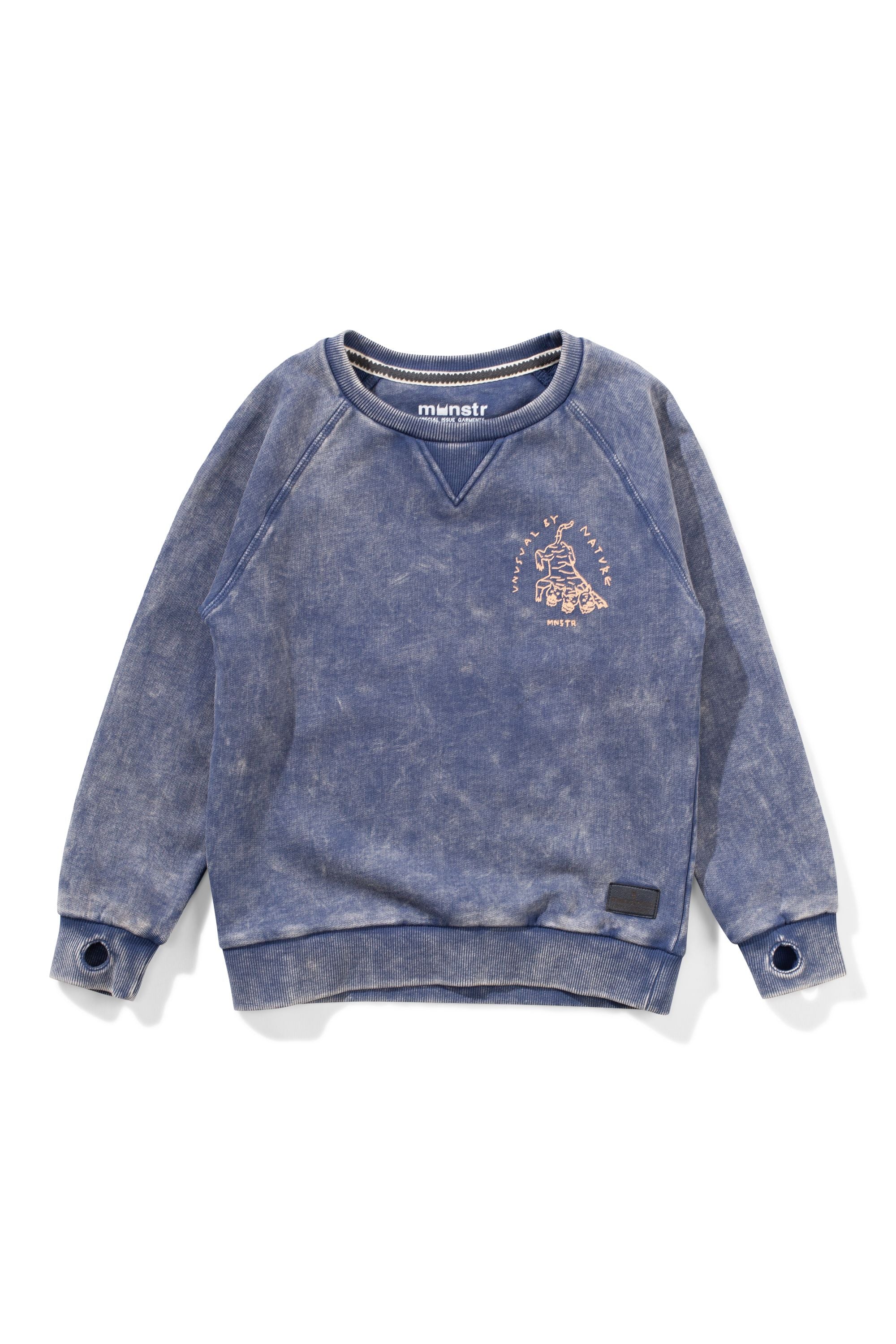 Munster unusual crew mineral dark denim