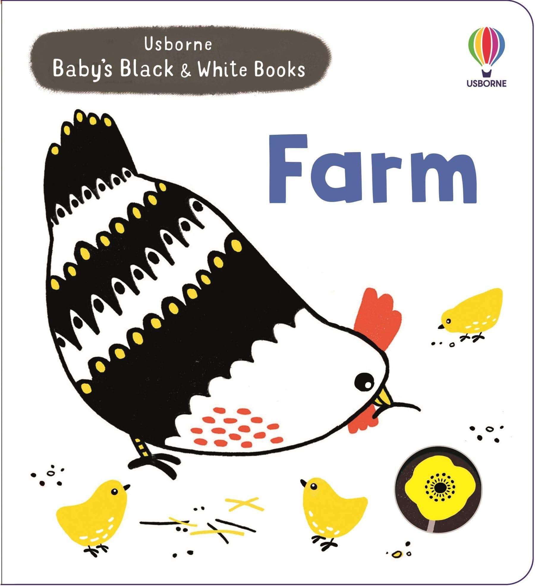 Baby’s black and white books - farm