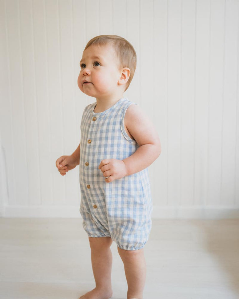 Bebe axel check ss romper