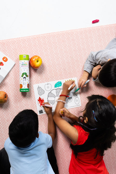 Hey Doodle reusable silicone mini mat - The Very Hungry Caterpillar