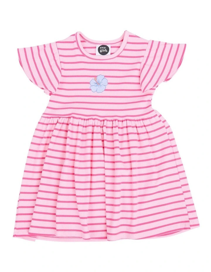 Eve Girl Lulu Rib Dress in Pink