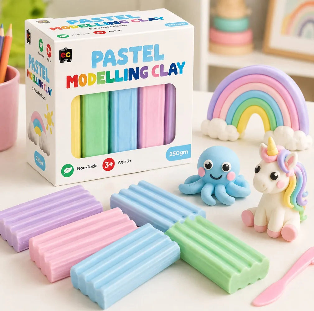 Educational Colours Modelling Clay 250g - Pastel