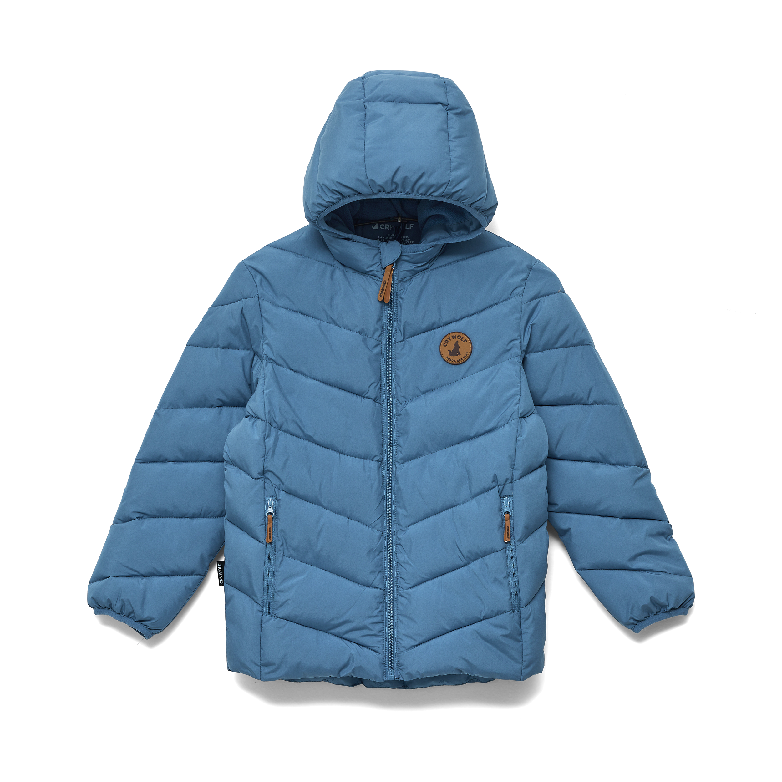 Crywolf Eco-Puffer Jacket Southern Blue in Blue