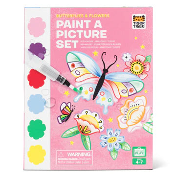 Tiger Tribe - Paint a picture set - butterflies and flowers
